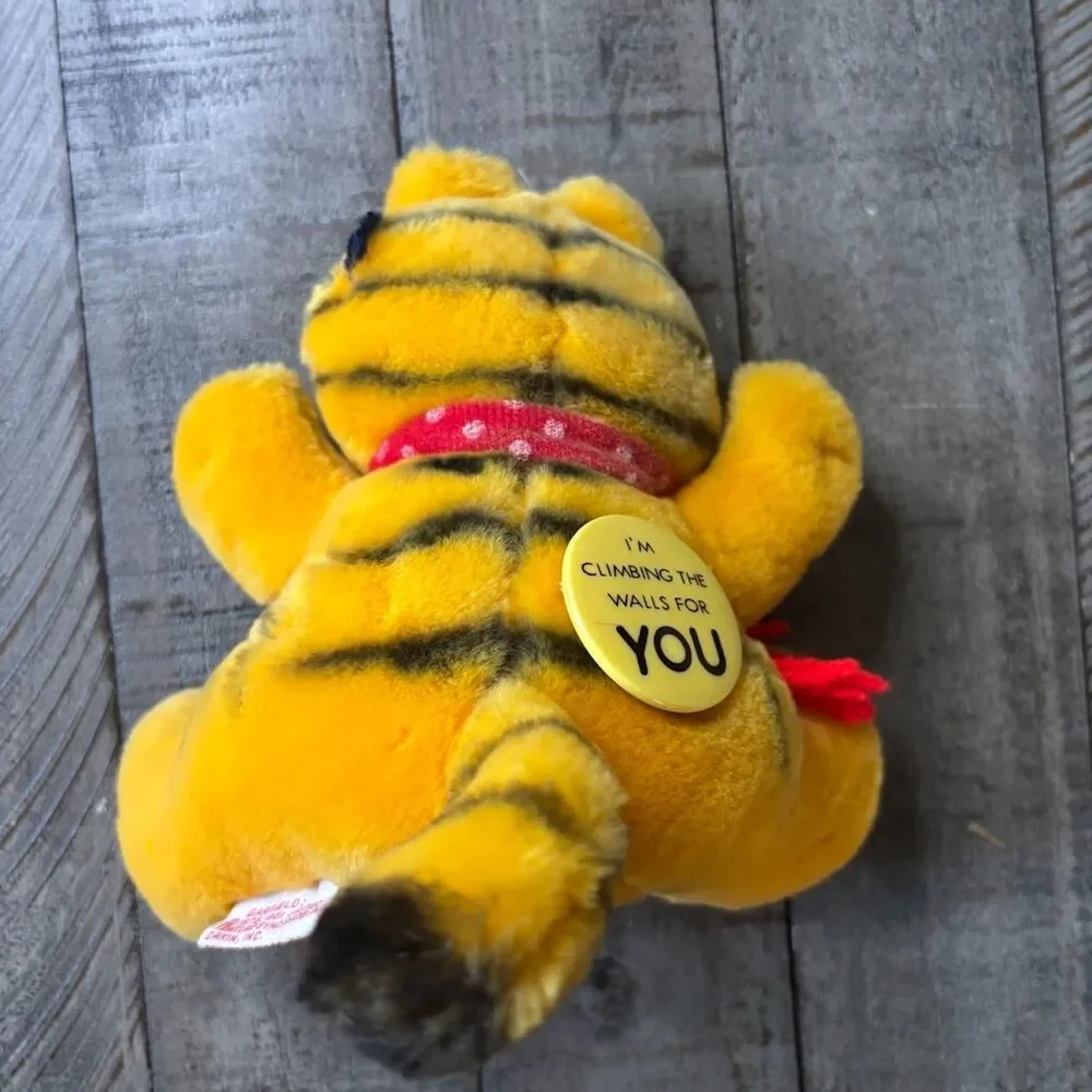 Vintage Garfield Christmas Winter Window Cling Plush – Scarf & Suction Cups